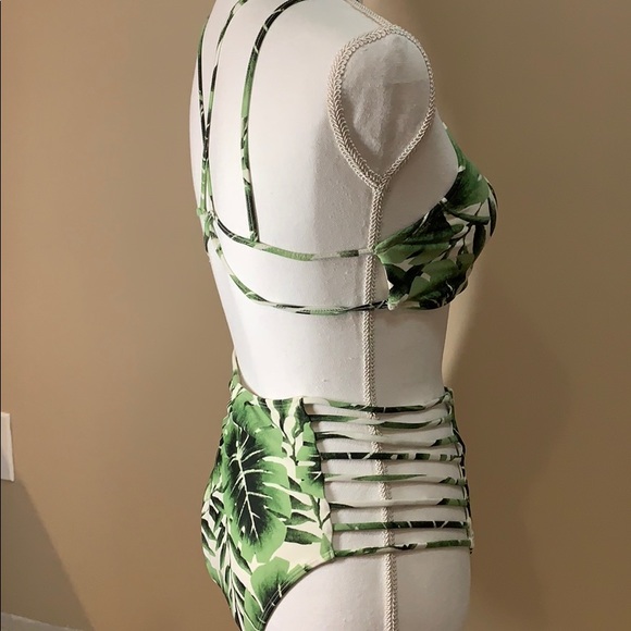 Tropical high waisted bikini - Picture 3 of 4